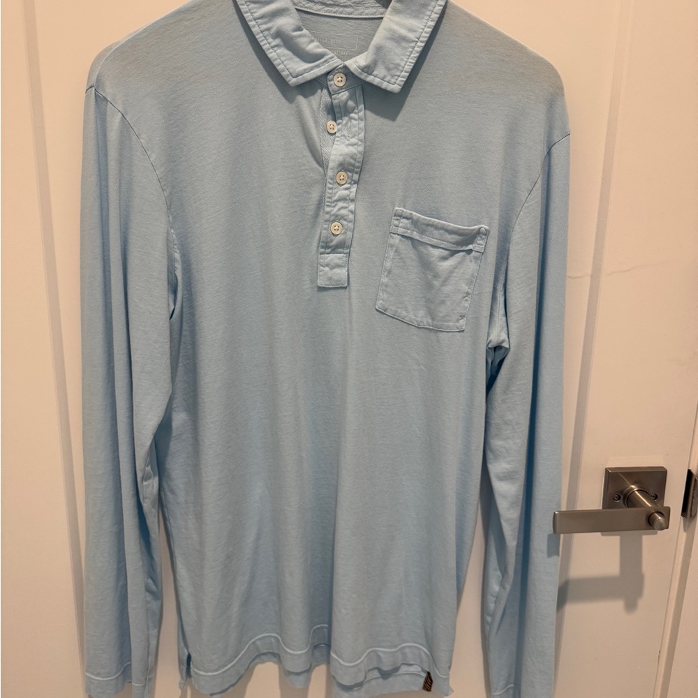 Light Blue Long Sleeve Men's Shirt